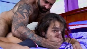 Fucked roughly by his hairy stepdad - jubilant porn