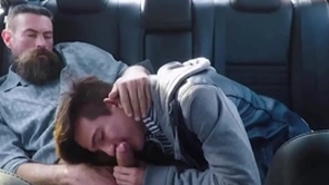 Twink command son with an increment of his command dad fuck in the back buttocks of their car via kinetic dedication