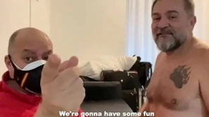 Horny daddies barebacking