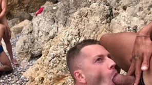 Gay blowjob gay beach public outdoors
