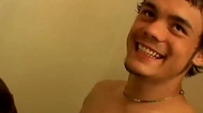 Young bloke throat fucks a straightforward naked plug-ugly all round wonder