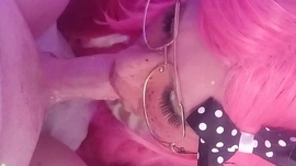 Cumming twice! femboy sucks and swallows 2 big loads.