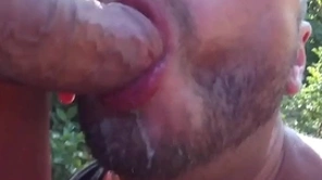 Jubilant cruising public gone away from cumshots compilation