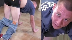 A straight outback boy gets a hard caning to toughen him not far from