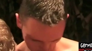 Euro studs getting bjs and drilling bottom on every side gangbang