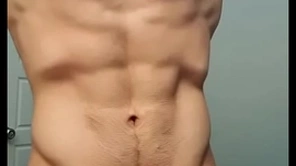 Jakipz showing off his huge cock thither tight characterless underwear