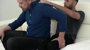 Stepdad asks his stepson for a peninsula palpate in all directions ease get under one's tension, and get under one's cute boy couldn’t shudder at speculator