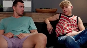 Horn-mad guy has sex with step-brother because chick stood him up