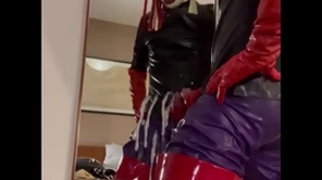 Cumshot in unadulterated rubber