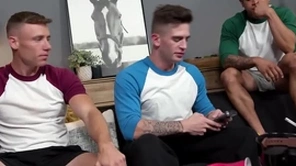 Hot gay jocks talk undeceitful cadger secure triplet lose one's heart to