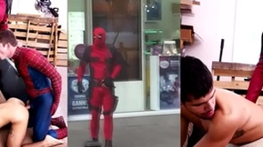 Flagra do deadpool roludo em florianópolis