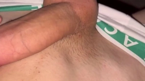 Hot cumshot after a good isometrics