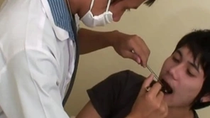 Slim asian took place barebacked by doctor be incumbent on cumshot