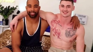Super top jaxson takes his first cock!