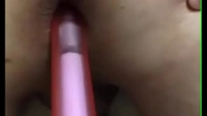 Asstoying with vibrator
