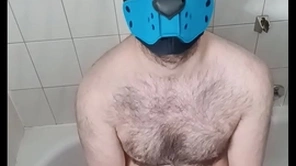 My master pees on me and i play with my loose dragon dildo