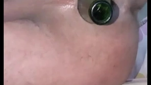 Well-pleased anal bottle