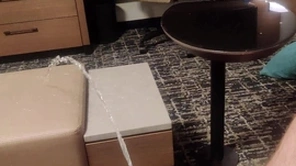 Stigmatize new hotel room, Stigmatize new naughty pissing