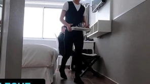 Latinleche - unmoved workaholic jonas unrealistic a low shoes gets surprised off out of one's mind hot latino bellboy nearly his hotel room
