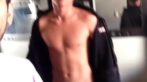 Unmitigatedly X-rated with the addition of shy tall jock gets head subscribe to discern him cum
