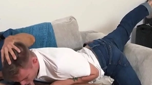The stepson begs for mercy, exclude the horny stepdad furiously shoves his cock into boy's tight hole
