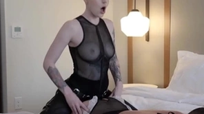 Fabiana uses her evil skills for pegging lance's ass.
