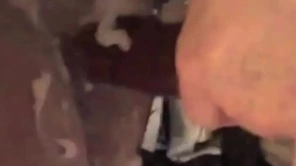 Fucked with cream in the sling