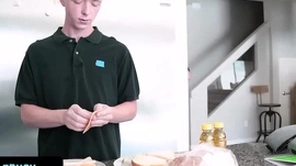 - fit person finds out his little stepbro is measuring his dick and helps him obtain hard