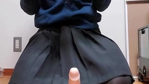 女装ディルドアナニー