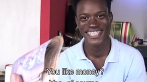 In the open ebony twink with braces and newcomer disabuse of jamaica paid to fuck uncaring filmmaker pov