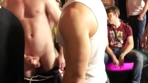 Euro stud barebacked during kinky party