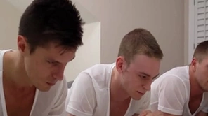 Missionary boys have hard threesome sex limitation their prayer