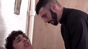 Gay priest porn hung church house-servant gets fucked lasting doggystyle