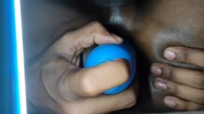 Crafty discretion anal sex gone wrong and very painful and home made dildo