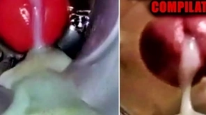 Close-up fuck and cum inside! big gay compilation / fleshlight cum