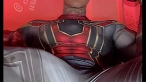 Stroking my massive cock in super daredevil costumes onwards on the qui vive a huge gravamen