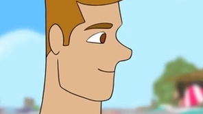 Desenho na praia fazendo um sexo detached