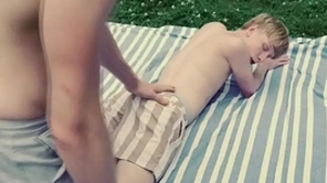 Petite gay gets his tight ass penetrated at the end of one's tether a huge cock