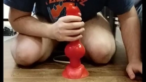 I decree with my huge dilto and i cum in my chastity cage