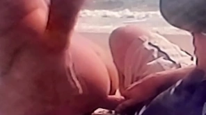 Sexual connection on the beach