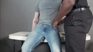 Hung esplanade cop penetrates a white boy
