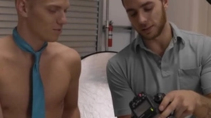 Nextdoortwink - scalding photographer's cock fills up twink model