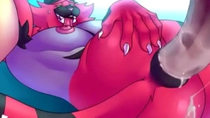 Incineroar big cock in asshole